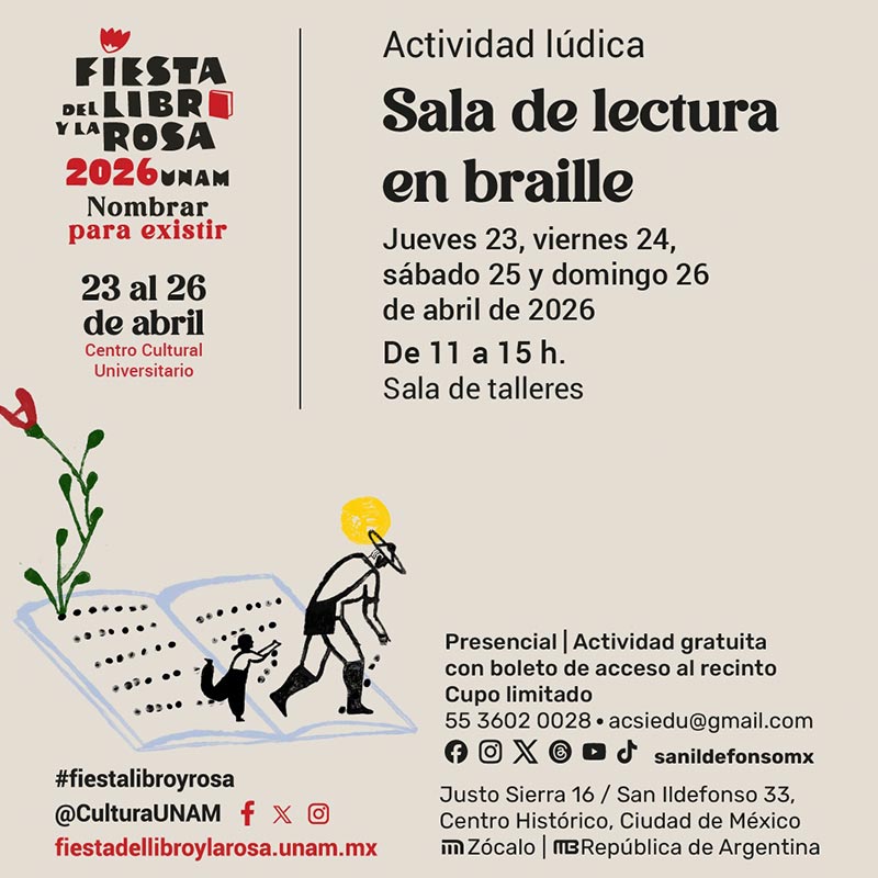 Sala de lectura en braille